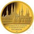 1/2 Unze Goldmünze - 100 Euro Lübeck 2007 (F)