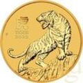 2 Unzen Goldmünze Australien Lunar III Tiger 2022