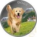 1 Unze Silbermünze Fiji Dogs 2022 - coloriert