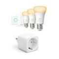 Philips Hue White Ambiance E27 1100lm Bluetooth Starter Kit + Smarte Steckdose