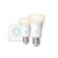 Philips Hue White E27 2er 1100lm Starter Set - weiß