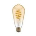 Hombli Filament Bulb CCT E27 ST64-Amber - Gold