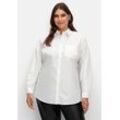 Longbluse mit Glitzerdetails, ecru, Gr.50