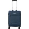 RONCATO 4-Rollen-Kabinentrolley "Joy", TSA-Schloss, uni, 55cm, blau