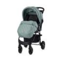 Lorelli Kinderwagen Buggy Olivia, Zubehörbox, Fußabdeckung, verstellbar, Korb grün