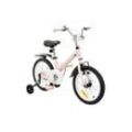 Makani Kinderfahrrad Ostria 16 Zoll, Sitz und Lenker verstellbar, Stützräder rosa