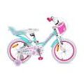 Byox Kinderfahrrad 16 Zoll Cupcake, Stützrädern, Puppensitz, Korb, Metallrahmen pink