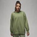 Jordan Flight Fleece Damen-Sweatshirt mit Rundhalsausschnitt - Grün
