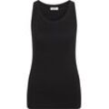 Marc O'Polo DENIM Tank Top, Rippstruktur, Jersey, für Damen, schwarz, L