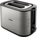 PHILIPS 2-Scheiben-Toaster "Viva HD2650/90", Brötchenaufsatz, 950 Watt, silber