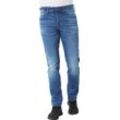 G-STAR RAW Jeans "3301 Straight Tapered", Waschungen, Label-Patch, für Herren, blau, W36/L32