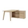 smart Eckschreibtisch Malmö - holzfarben - 165 cm - 76 cm - 130 cm - Sconto