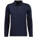 Soft Knit Polo Knopf Langarm Herren Poloshirt