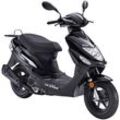 Motorroller LUXXON "ECO", schwarz (schwarz, schwarz), Motorroller & MofasB:655cm H:1100cm L:1735cm, B:655cm H:1100cm L:1735cm