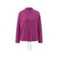 Sweatshirt mit Stehkragen - Pink - Gr.: S