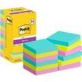 Post-it Super Sticky Notes Haftnotizen 76 x 76 mm Cosmic Collection Farbig Sortiert 90 Blatt Vorteilspack 8 + 4 Gratis