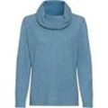 Yak-Mix-Pullover, Melange rauchblau, 40/42