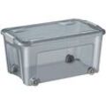 cep Shadow Aufbewahrungsbox 43,0 l grau-transparent 38,0 x 59,3 x 29,0 cm