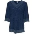 Viskose-Bluse, blau, 50