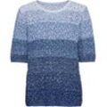 Baumwoll-Pullover, Melange blau, 40/42