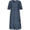 Baumwoll-Kleid, blau, 38