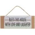 MyFlair Holzschild "Bless this house"