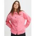 PULZ Jeans Kurzjacke Damen Baumwolle, pink