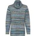 Alpaka-Pullover, Muster blau, 48/50