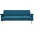 Design-Sofa verstellbar Blau OSCAR