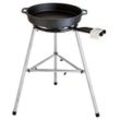 Paella World Gusseisenpfannen-Set 2 mit 50 cm Pfanne, 40 cm 2-Ring-Brenner, 11,4 kw Leistung, 150 kg