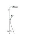 hansgrohe Raindance Select S240 27633000 Showerpipe , chrom, 1jet PowderRain, mit Thermostat