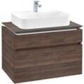 Villeroy & Boch Legato Waschtischunterschrank B754L0VH 80x55x50cm, mit LED-Beleuchtung, Arizona Oak