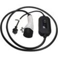 Vhbw - Ladekabel Typ 2 zu Typ f cee 7/7 kompatibel mit Ford Mustang Mach-E, Kuga phev Elektroauto, 1-phasig, 16 a, 3,5 kW, 3 m