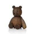 Lucie Kaas - Teddy Holzfigur, H 13,5 cm / Eiche geräuchert