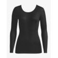 Hanro Longsleeve Damen Seide, schwarz