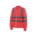 High Visibility Polo Shirt - Lange Ärmel - Neonrot - l - Rouge