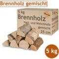 Brennholz Gemischt Kaminholz 5 kg Buche Eiche Birke Kiefer Fichte Holz Für Ofen und Kamin Kaminofen Feuerschale Grill Feuerholz 25 cm Wood