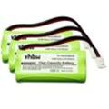 Vhbw - 3x Ni-MH Akku Set 800mAh (2.4V) kompatibel mit schnurlos Festnetz Telefon Plantronics 7704901, 77049-01, Calisto ProTelstra V850a Ersatz für