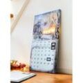 Deko - led Kalender 'Winterkirche' Wandbild mit Beleuchtung, 30x50 cm, Dauerkalender