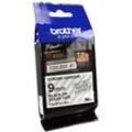 Brother P-Touch Band TZe-S121 schwarz auf transparent 9mm / 8m laminiert extra stark