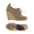 Zara Damen Halbschuh, beige, Gr. 37