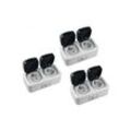 Chilitec - 3x Feuchtraum Doppel-Steckdose IP44 Aufputz horizontal 2-fach Steckdose 3er Set