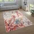 Teppich Wohnzimmer Schlafzimmer Kurzflor Modern Abstraktes Vintage Muster 240x340 cm, Bunt 3 - Paco Home