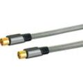 Schwaiger ainstein -AIAN1040 413- Antennen Anschlusskabel/ 4 m Antennekabel/IEC Stecker iec Buchse/ 110 dB/ 4-fach geschirmt/vergoldete