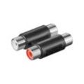 Goobay - Cinch zweifach Adapter 2x Buchse zu 2x Buchse 2x Cinch-Buchsen 2x Cinch-Buchsen (11607)