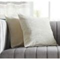 Kissenhülle 'Offwhite', 2er Set, 45x45 cm, weicher Kissenbezug für Sofa, Couch