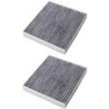 Trade-shop - 2x Innenraumfilter / Pollenfilter mit Aktivkohle ersetzt maxgear 26-0464 26-0853, denso DCF382P DCF356P, valeo 715620 701021