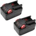 Trade-shop - 2x Hochleistungs Li-Ion Akku 28V / 2000mAh ersetzt aeg / Milwaukee 48-11-2830 0700956730 für V28BS V28BS/0 V28JSB V28SX V28MS V28VC