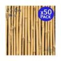 50 x Natürlicher Bambusstab 90 cm, 6-10 mm Durchmesser. Tutoren für Pflanzen, Natürliche ökologische Bambusstäbe, Bambusrohr