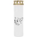 Hs Candle - Grabkerze Grablicht - mit Motiv ( Hund Chihuahua ) - ca 100h / 4 Tage Brenndauer je Kerze ( 25cm, ø 7cm ) - viele versch. Deisgns - Hund